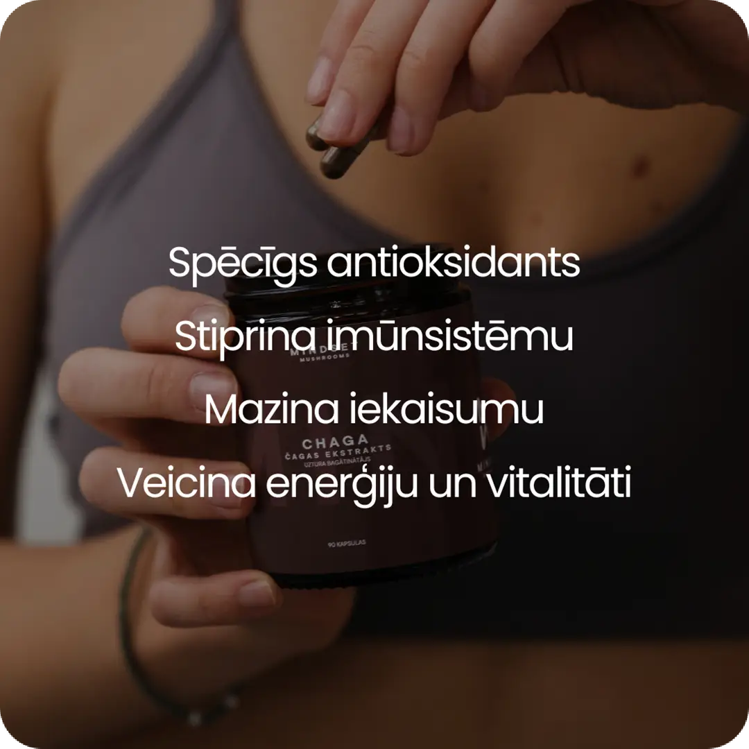 cagas ekstrakta iedarbiba