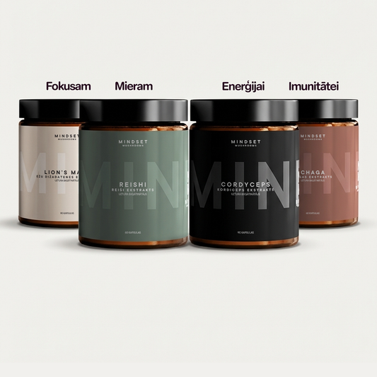 Sēņu superkomplekts - 4 ekstraktu komplekts